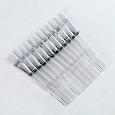 DIY mask cream brush transparent clear handle white beauty care face mask brushes