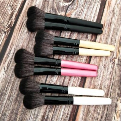 1pc Powder Mineral Makeup Brush for Large Coverage Mineral Powder Foundation Blending Buffing Black