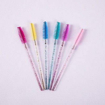 Disposable Eyelash Mascara Brushes Makeup Brush Wands Applicator Makeup Kits (Glitter)