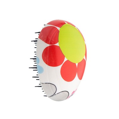 Egg shape Detangler Round Hair Brush Glitter Custom Printing Round Hair Comb